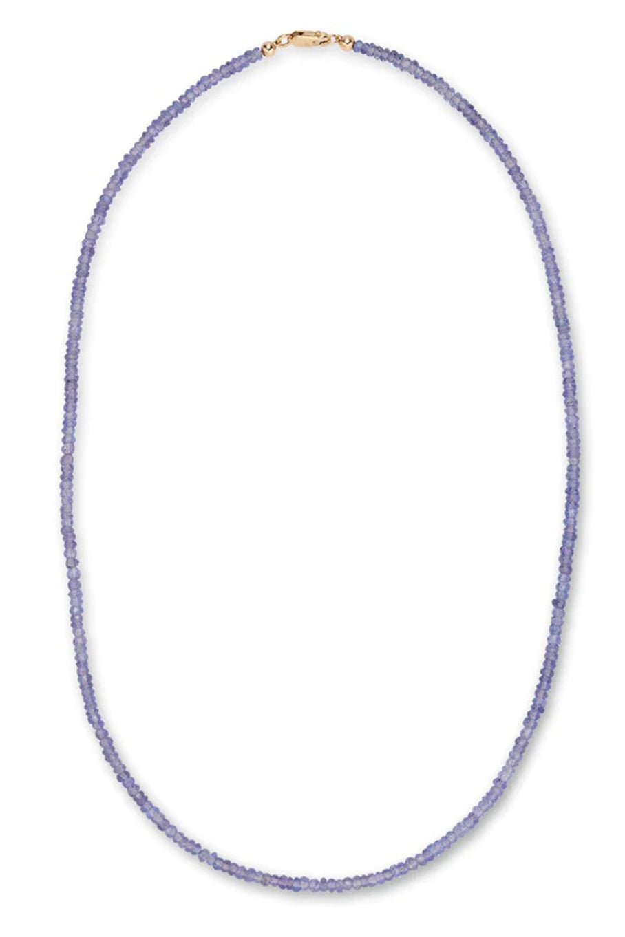 LIZZIE FORTUNATO FINE-Tiny Tanzinite Bead Necklace - 18in-YELLOW GOLD