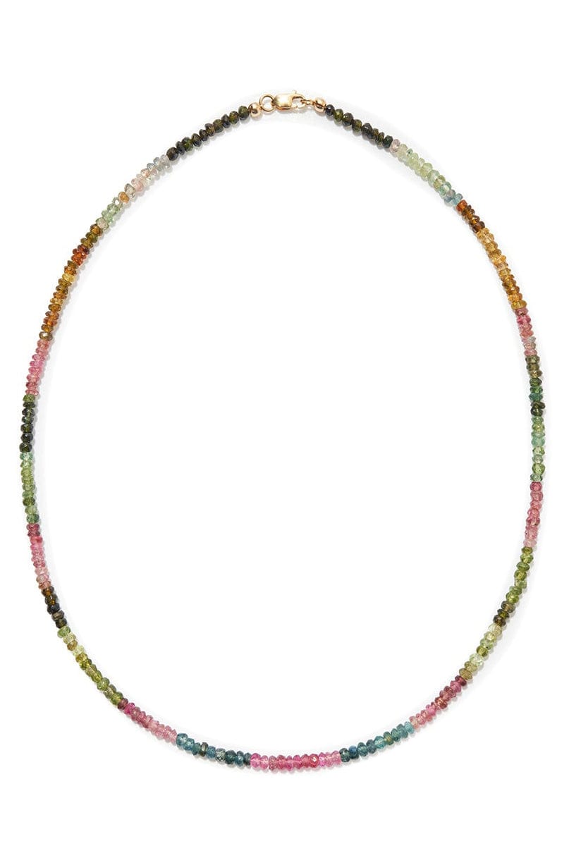 LIZZIE FORTUNATO FINE-Tourmaline Bead Necklace - 18"-YELLOW GOLD