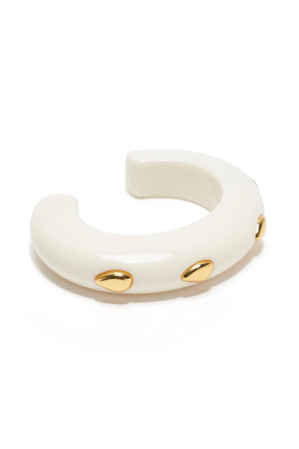 Alabaster Ridge Cuff Bracelet-IVORY-JEWELRYBOUTIQUEBRACELET O-LIZZIE FORTUNATO