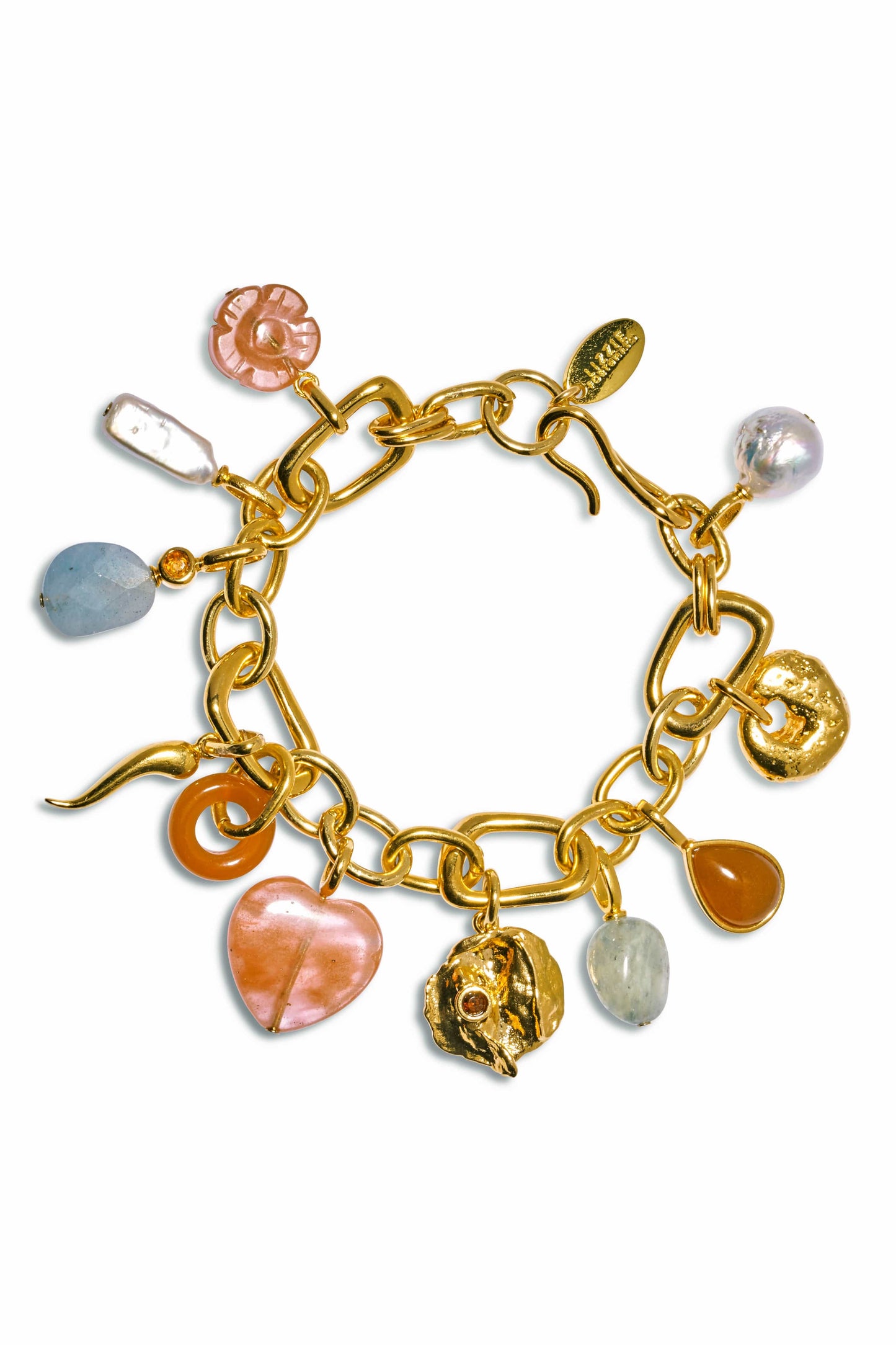 LIZZIE FORTUNATO-Rainbow Field Charm Bracelet-MULTI