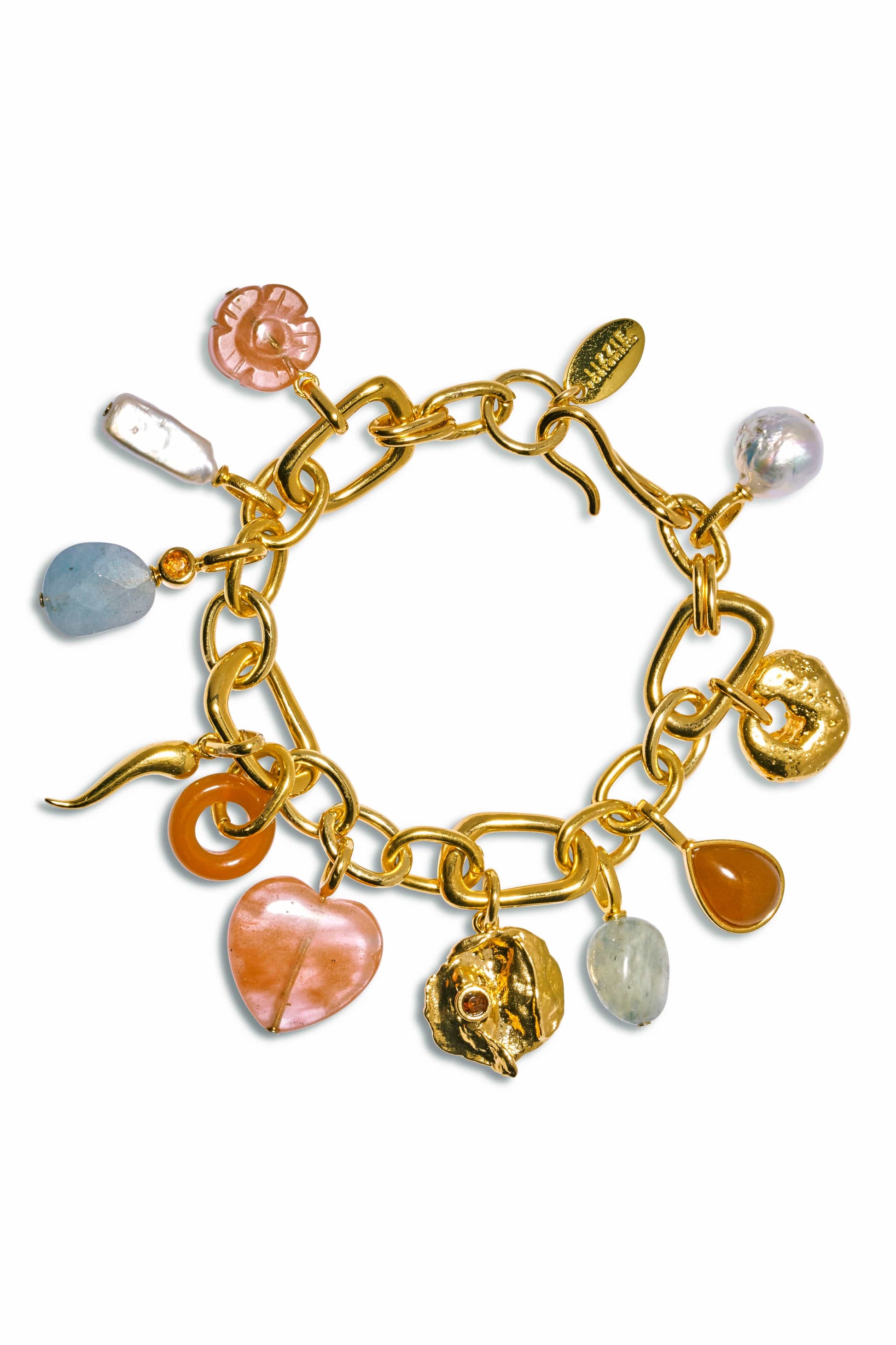 LIZZIE FORTUNATO-Rainbow Field Charm Bracelet-MULTI