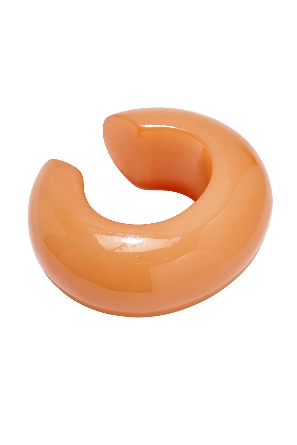 Tangerine Arc Cuff Bracelet-ORANGE-M/L-JEWELRYBOUTIQUEBRACELET O-LIZZIE FORTUNATO