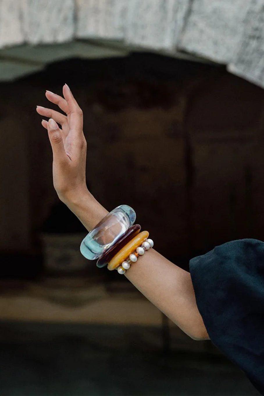 LIZZIE FORTUNATO-Arc Cuff-LAVENDER