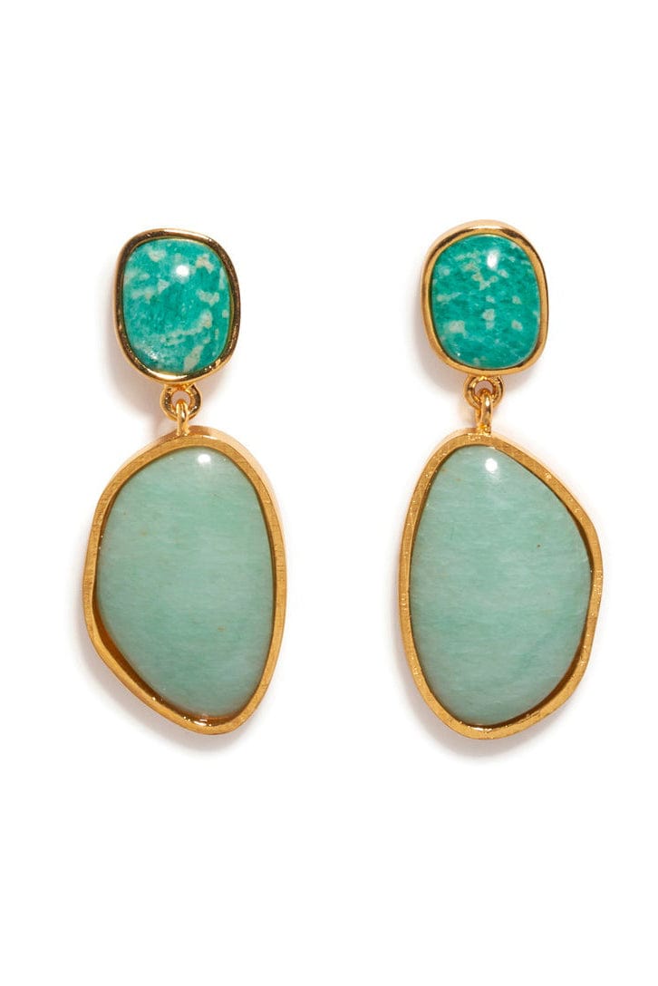 LIZZIE FORTUNATO-Succulent Concha Earrings-BLUE