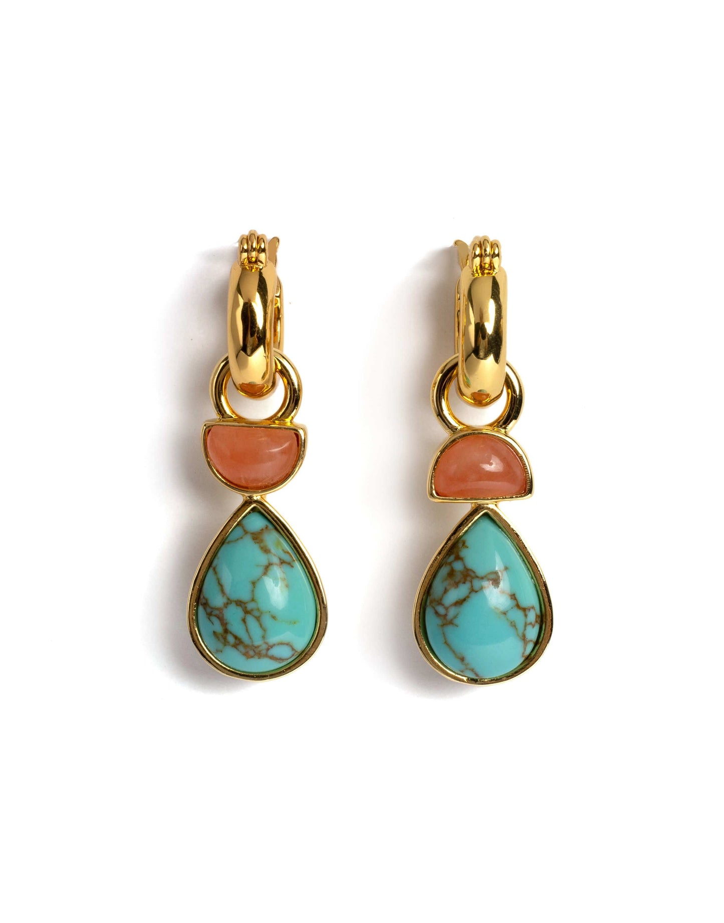 LIZZIE FORTUNATO-Breeze Earrings-BRASS
