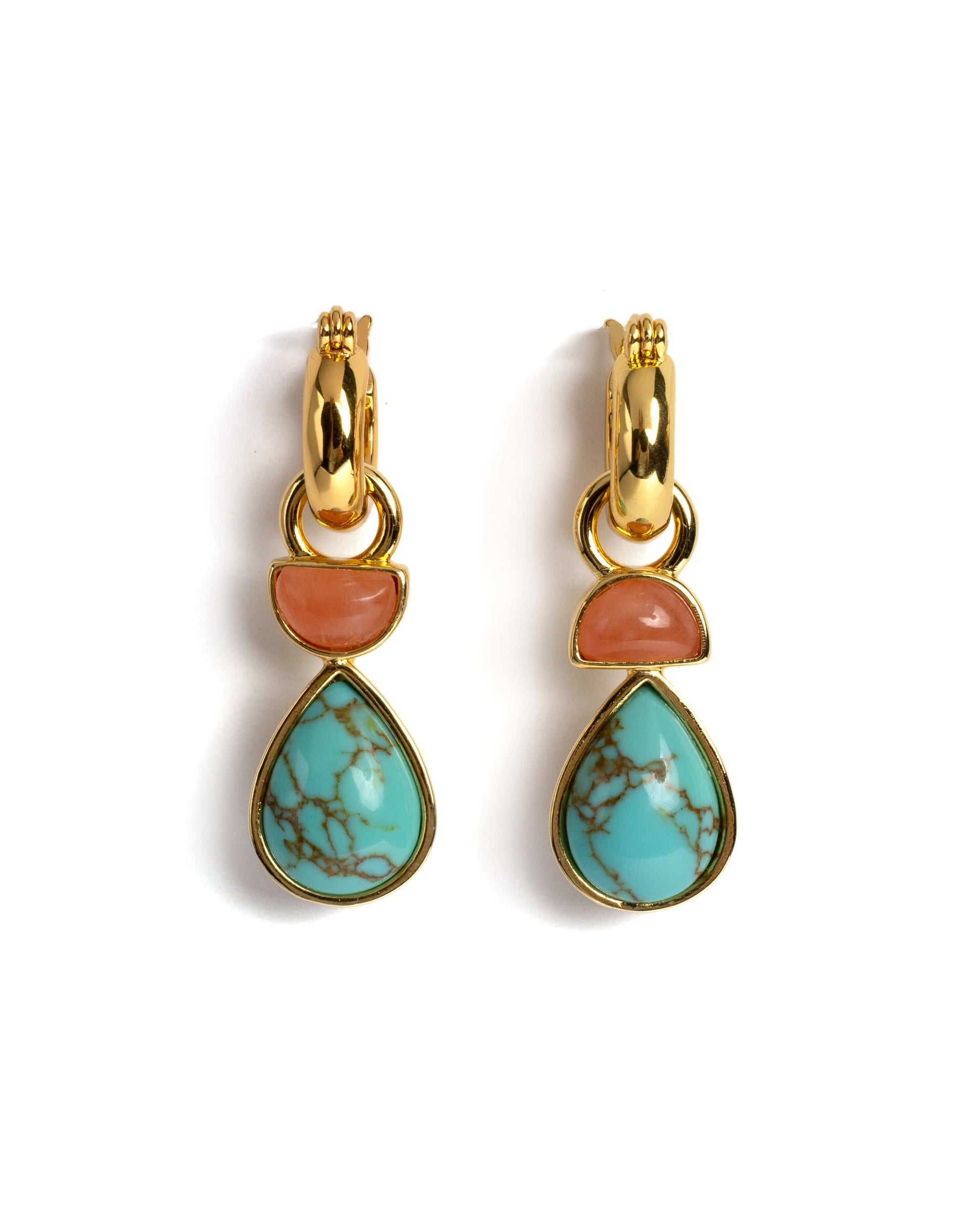 LIZZIE FORTUNATO-Breeze Earrings-BRASS