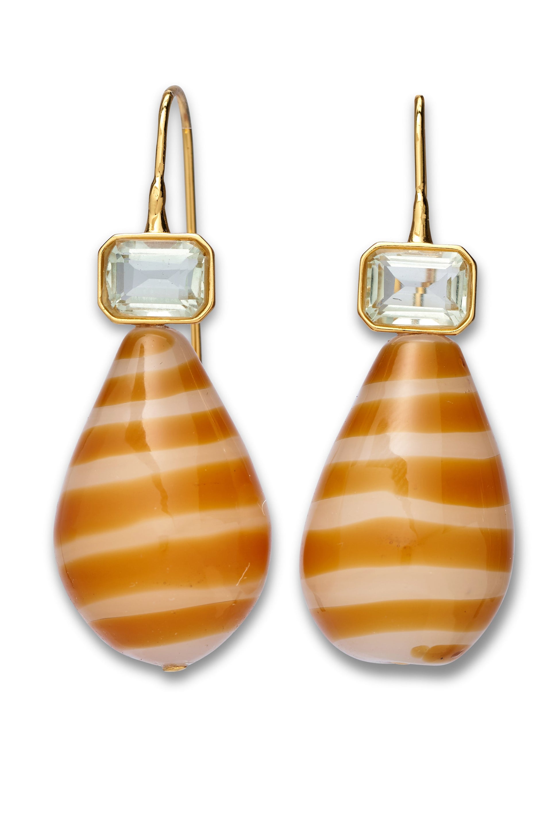 LIZZIE FORTUNATO-Drift Earrings-BROWN