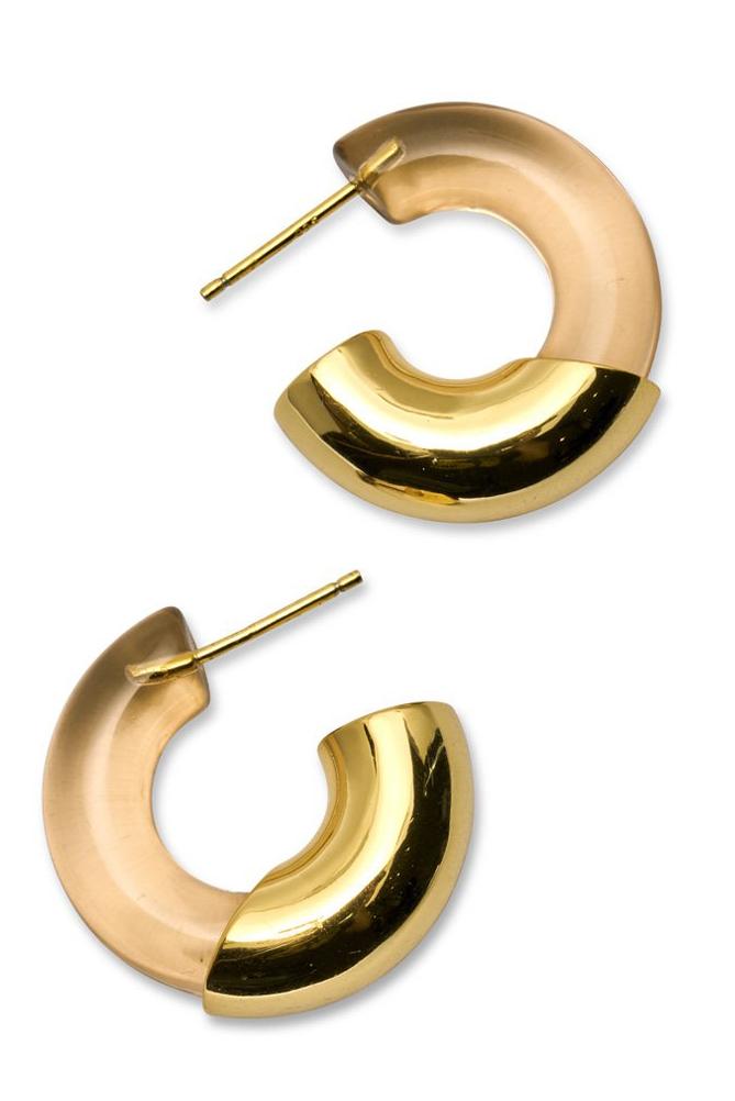 LIZZIE FORTUNATO-Infinity Hoops - Caramel-CARAMEL
