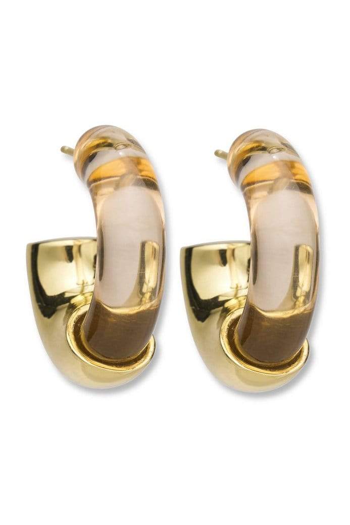 LIZZIE FORTUNATO-Infinity Hoops - Caramel-CARAMEL