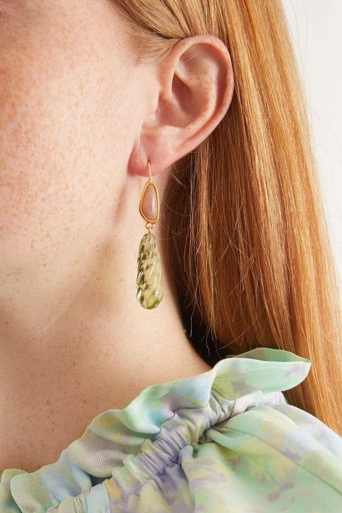 LIZZIE FORTUNATO-Willow Earrings-GOLD