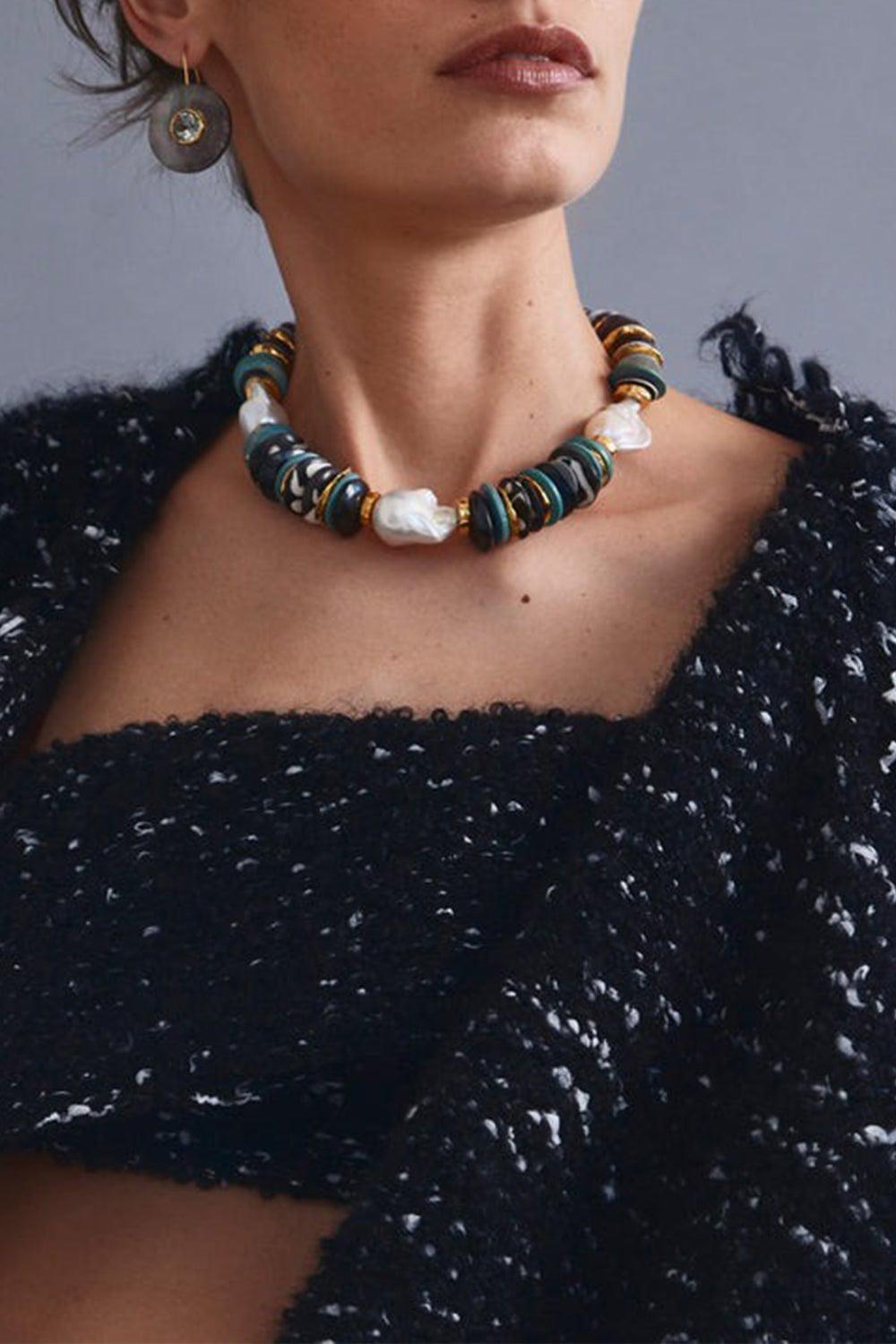 LIZZIE FORTUNATO-Taj II Earrings-GRAY