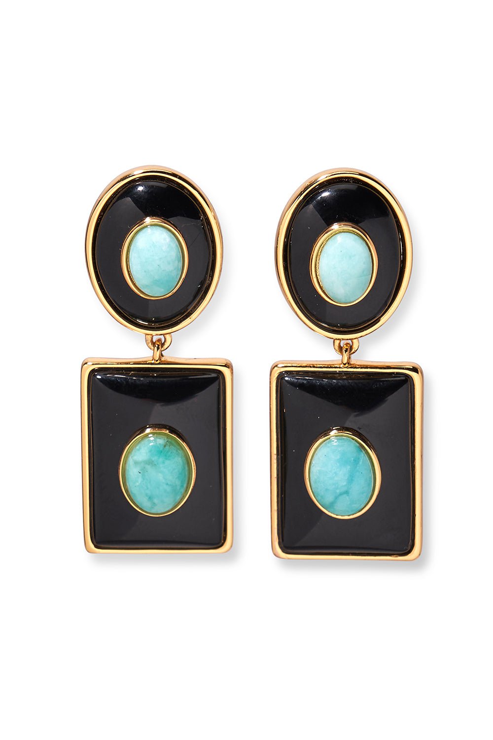 LIZZIE FORTUNATO-Ethereal Pool Earrings-MIDNIGHT