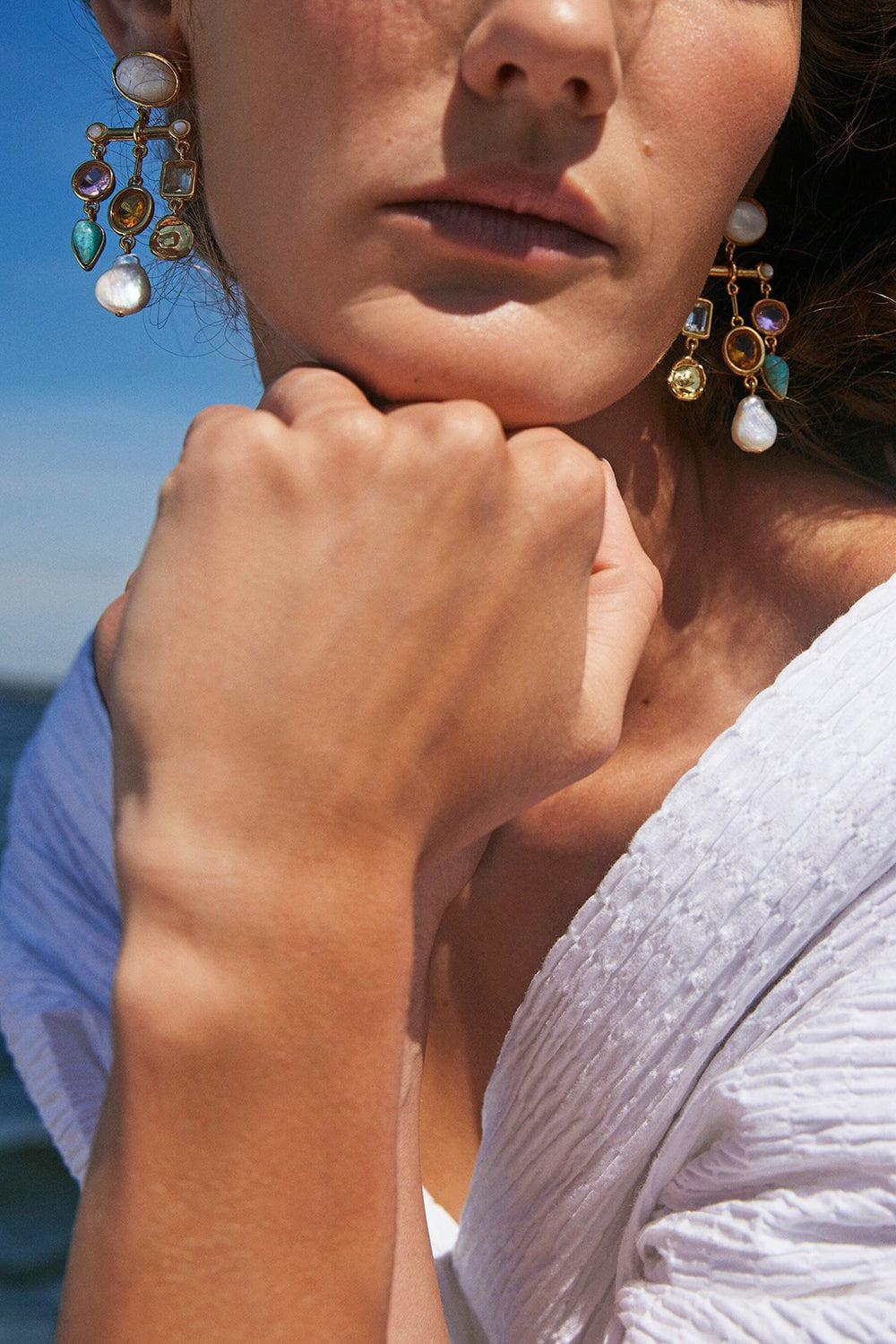 LIZZIE FORTUNATO-Altura Earrings-MULTI