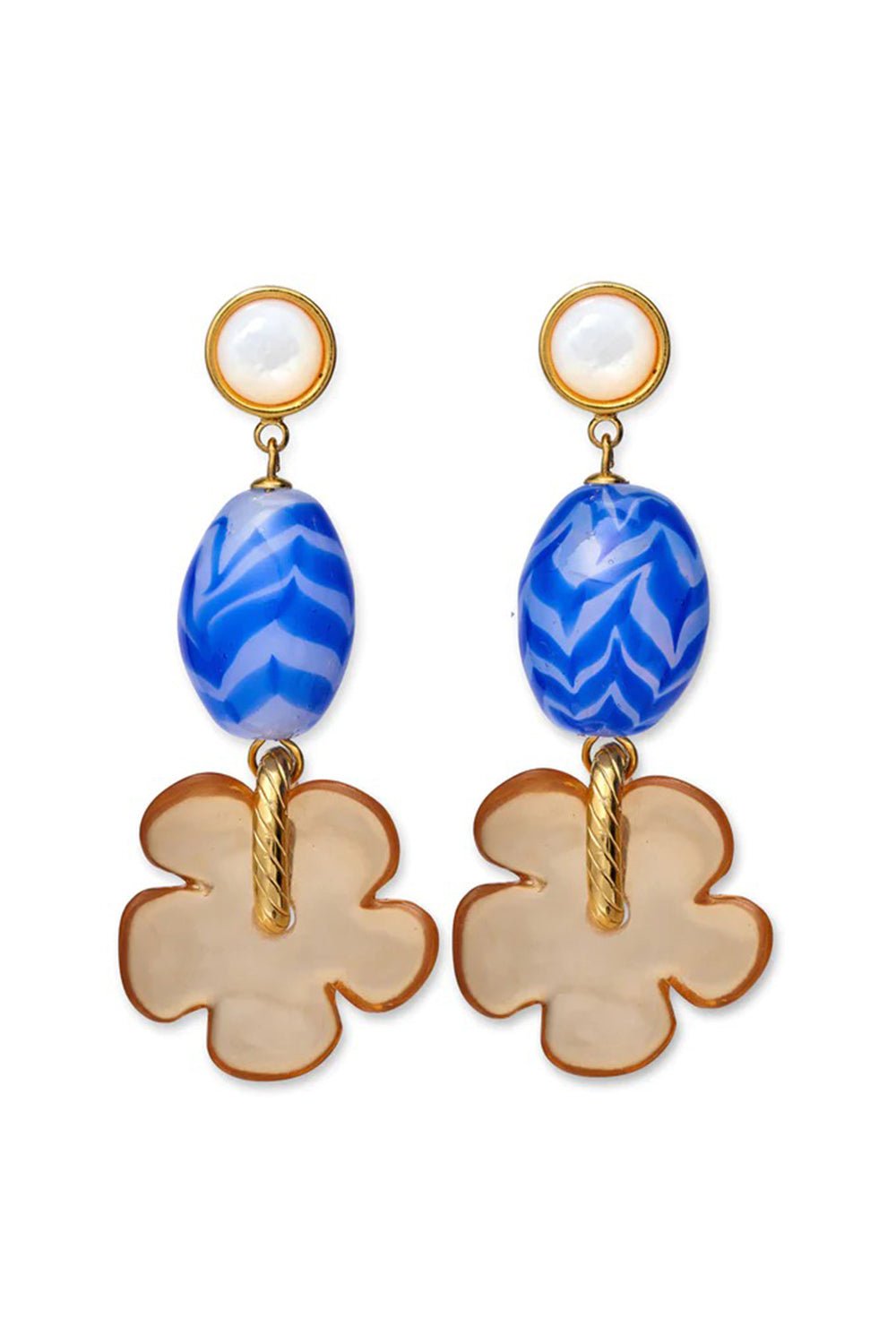LIZZIE FORTUNATO-Mistflower Earrings-MULTI