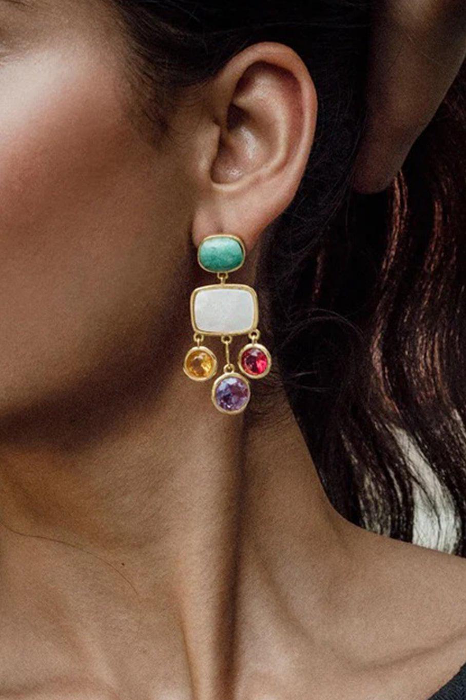 LIZZIE FORTUNATO-Parade Earrings-MULTI