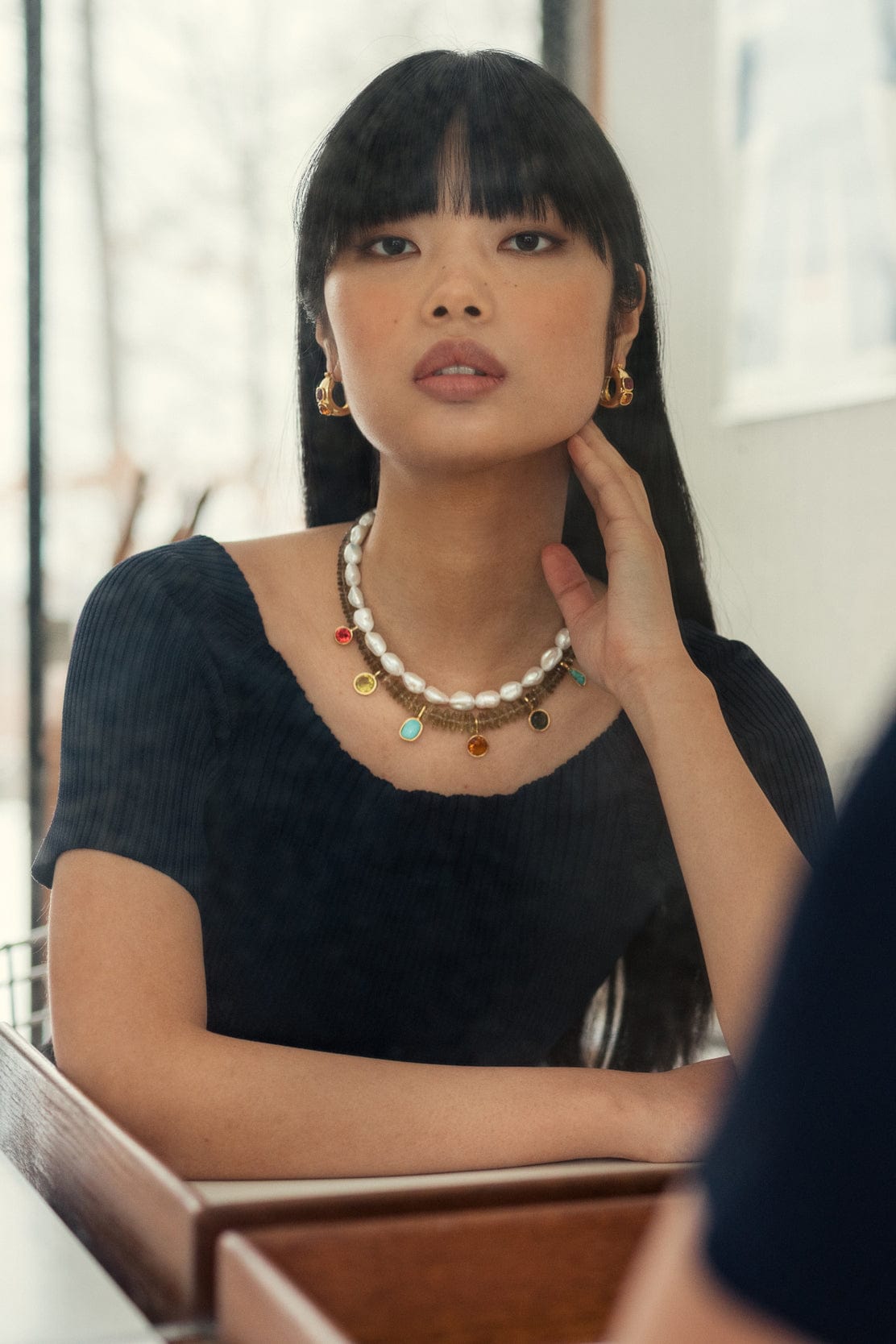 LIZZIE FORTUNATO-Piet Hoop Earrings-MULTI