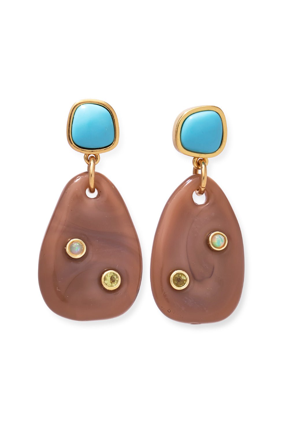 LIZZIE FORTUNATO-Sandstone Earrings-MULTI
