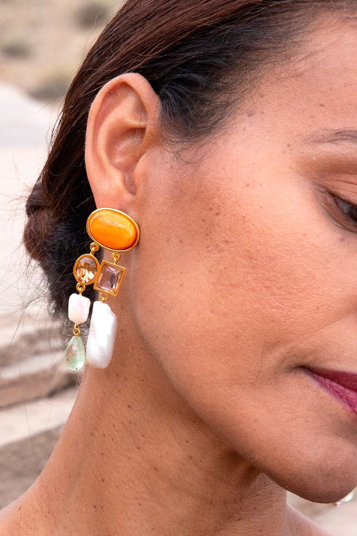LIZZIE FORTUNATO-Santa Clara Earrings-MULTI