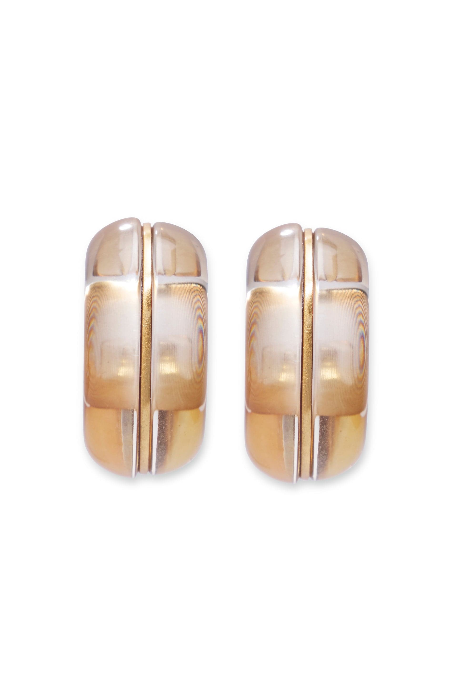 LIZZIE FORTUNATO-Halo Hoops In Champagne-OLIVE