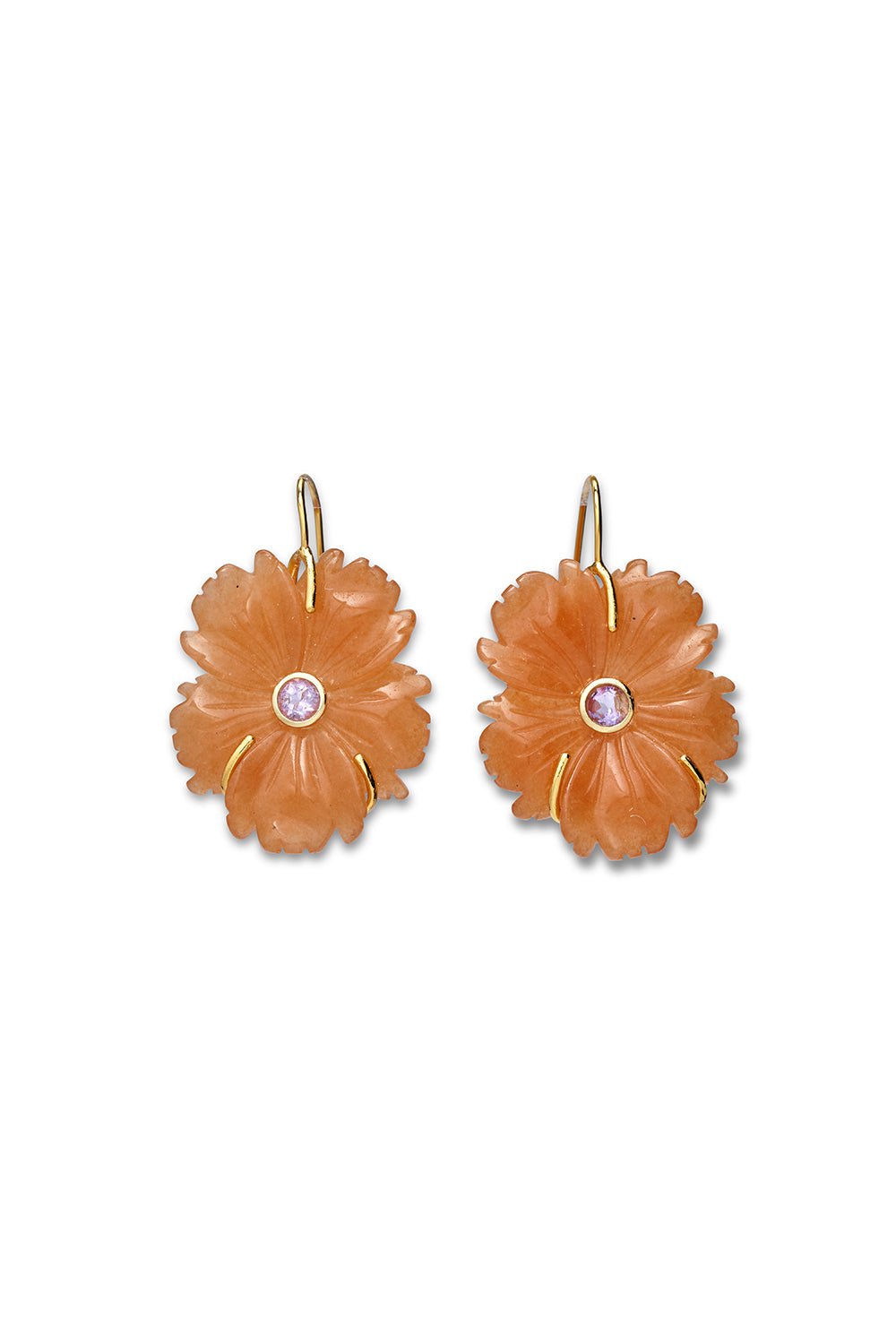 LIZZIE FORTUNATO-New Bloom Earrings-PEACH
