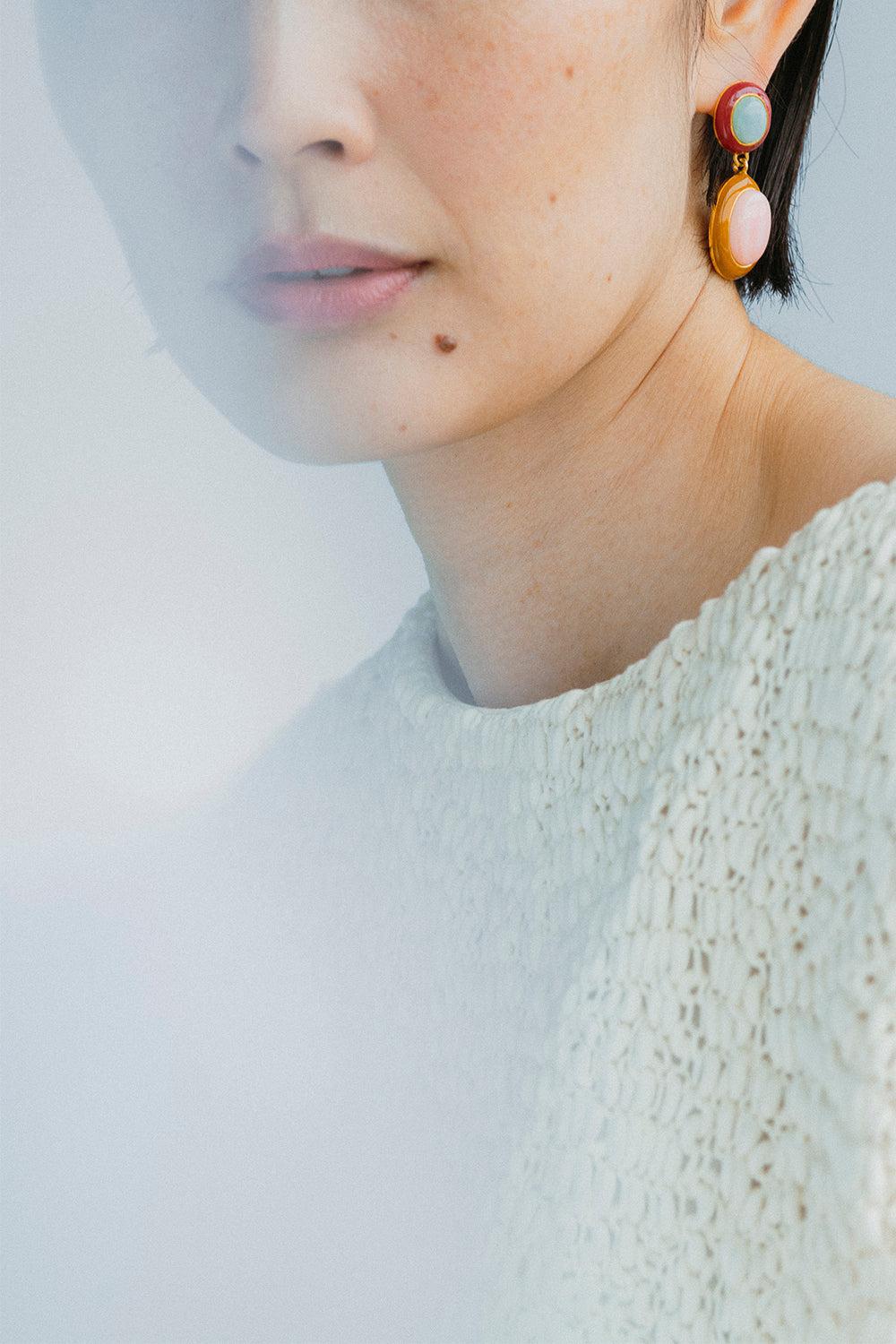 LIZZIE FORTUNATO-Papaya Earrings-PINK