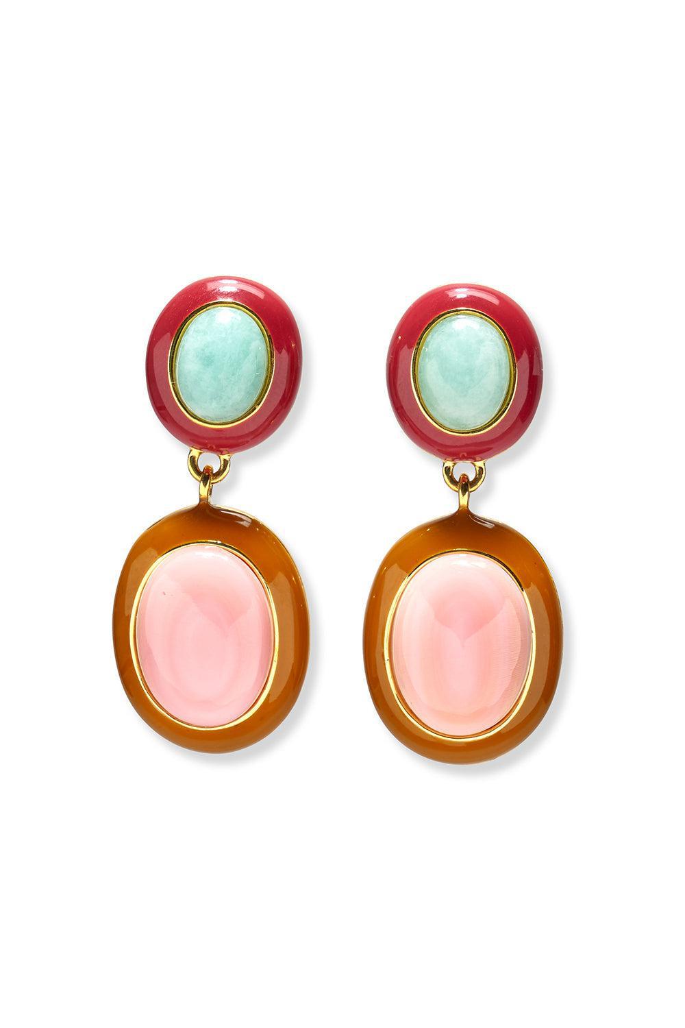 LIZZIE FORTUNATO-Papaya Earrings-PINK