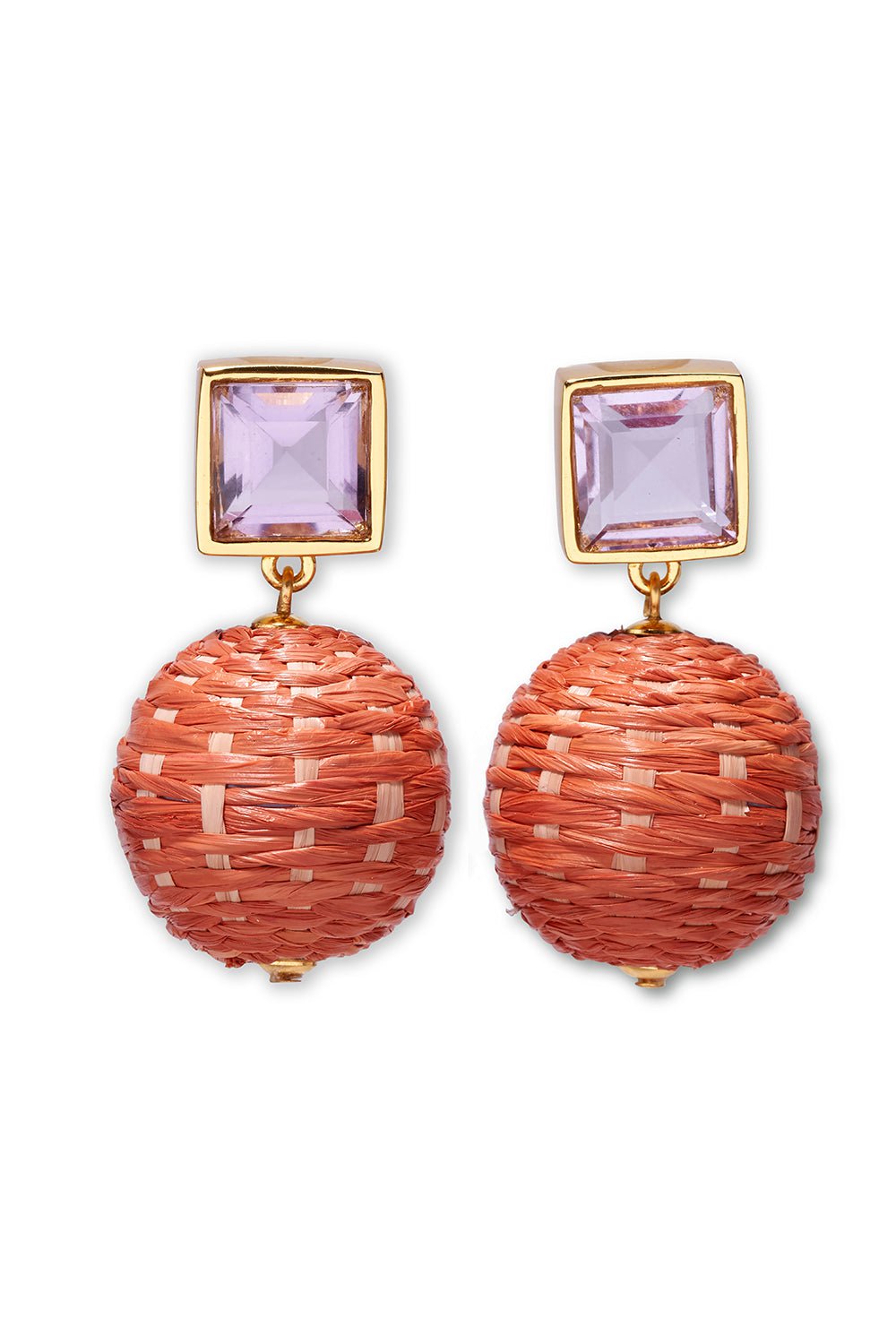 LIZZIE FORTUNATO-Paradiso Earrings-TERACOTA