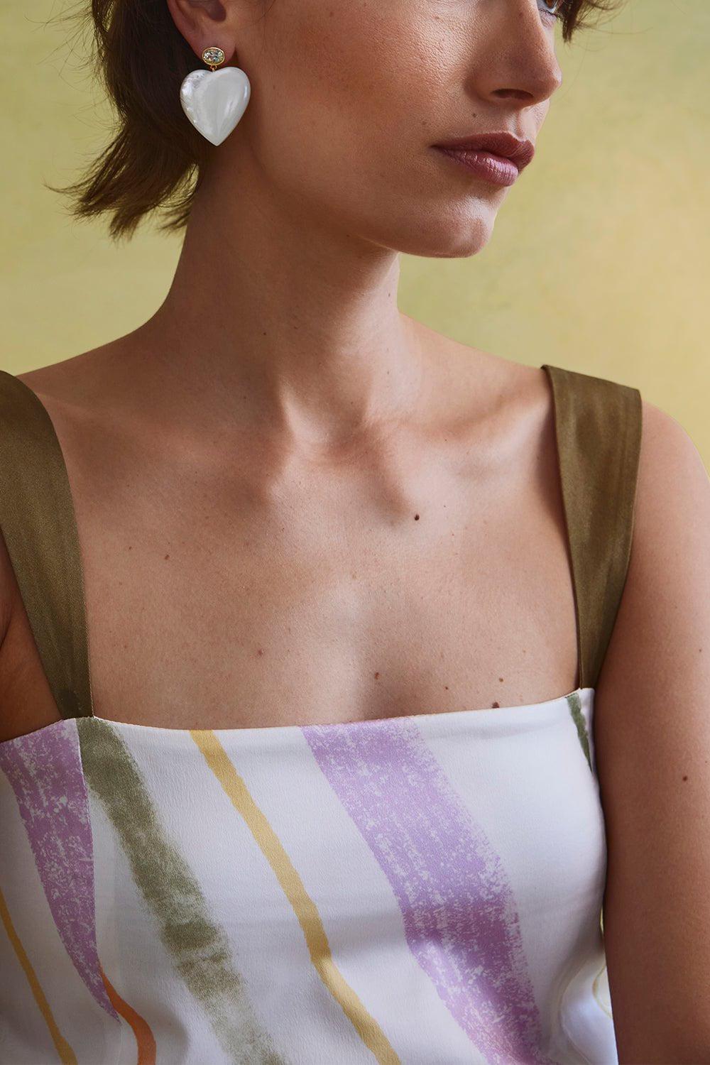 LIZZIE FORTUNATO-Valentina Earrings-WHITE