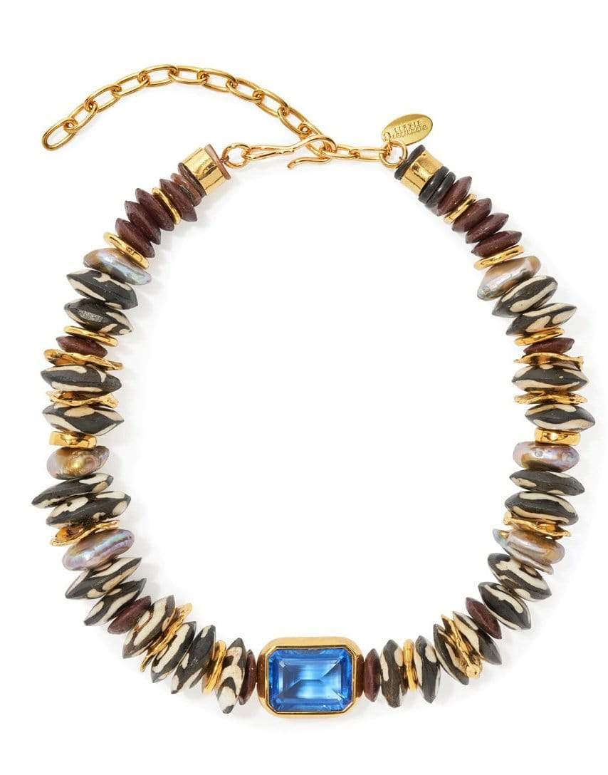 LIZZIE FORTUNATO-Goddess Collar in Royal-BLUE