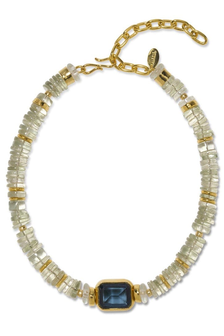 LIZZIE FORTUNATO-Goddess Collar in Wave-BLUE