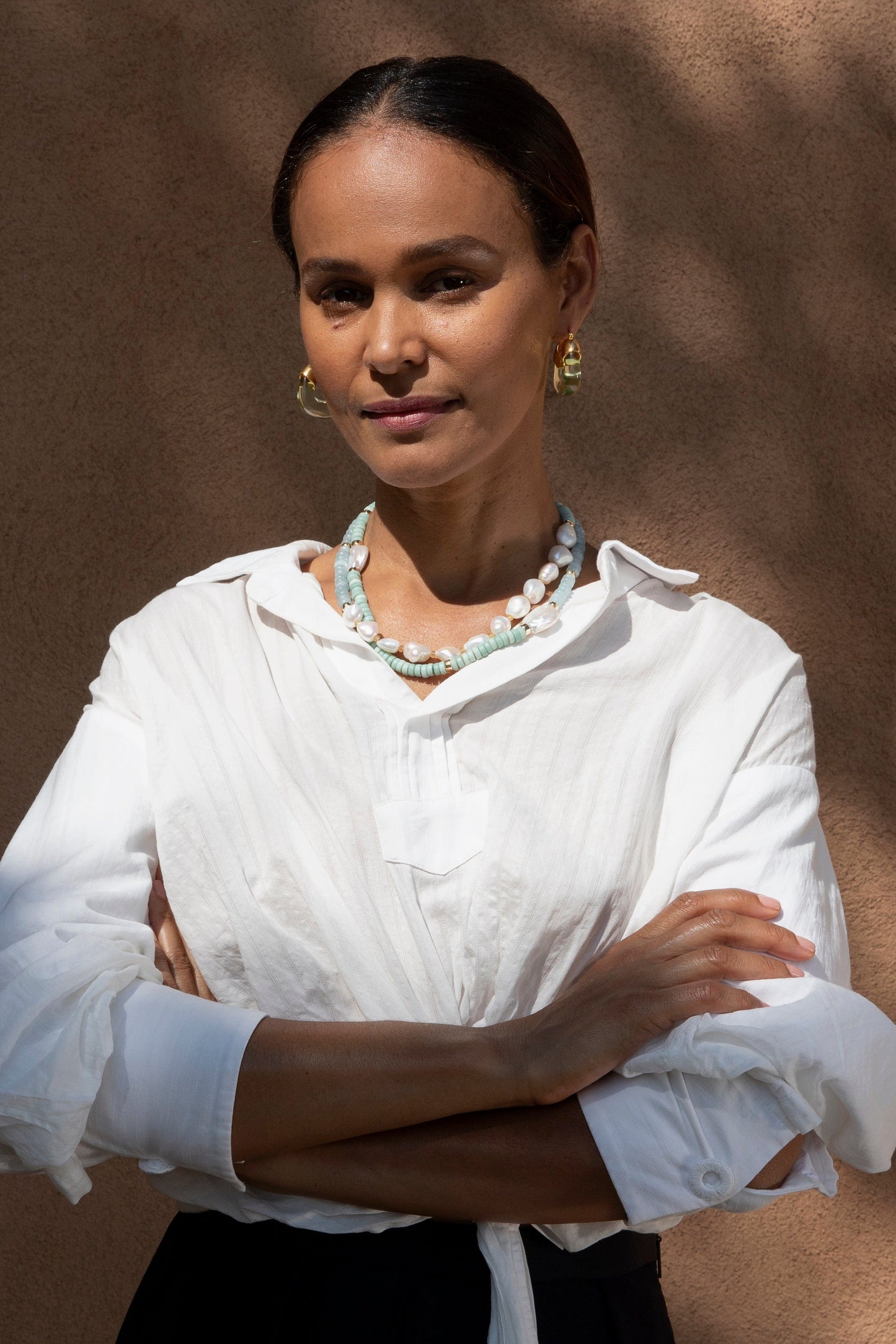 LIZZIE FORTUNATO-Morning Glory Clement Necklace-BLUE