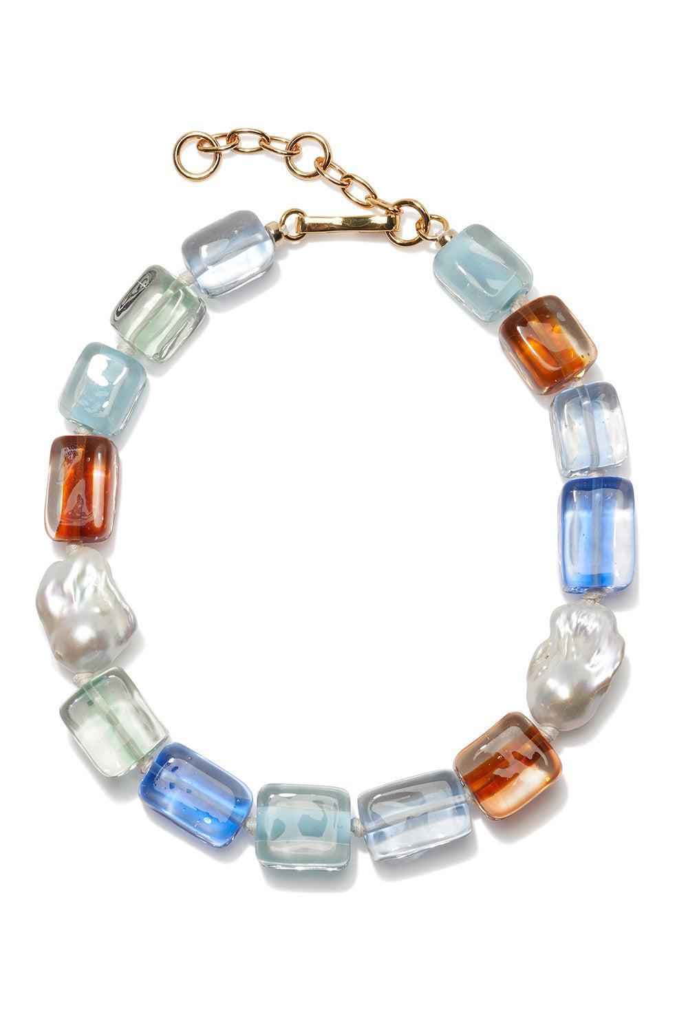 Paradise Delphine Collar Necklace-BLUE-JEWELRYBOUTIQUENECKLACE O-LIZZIE FORTUNATO