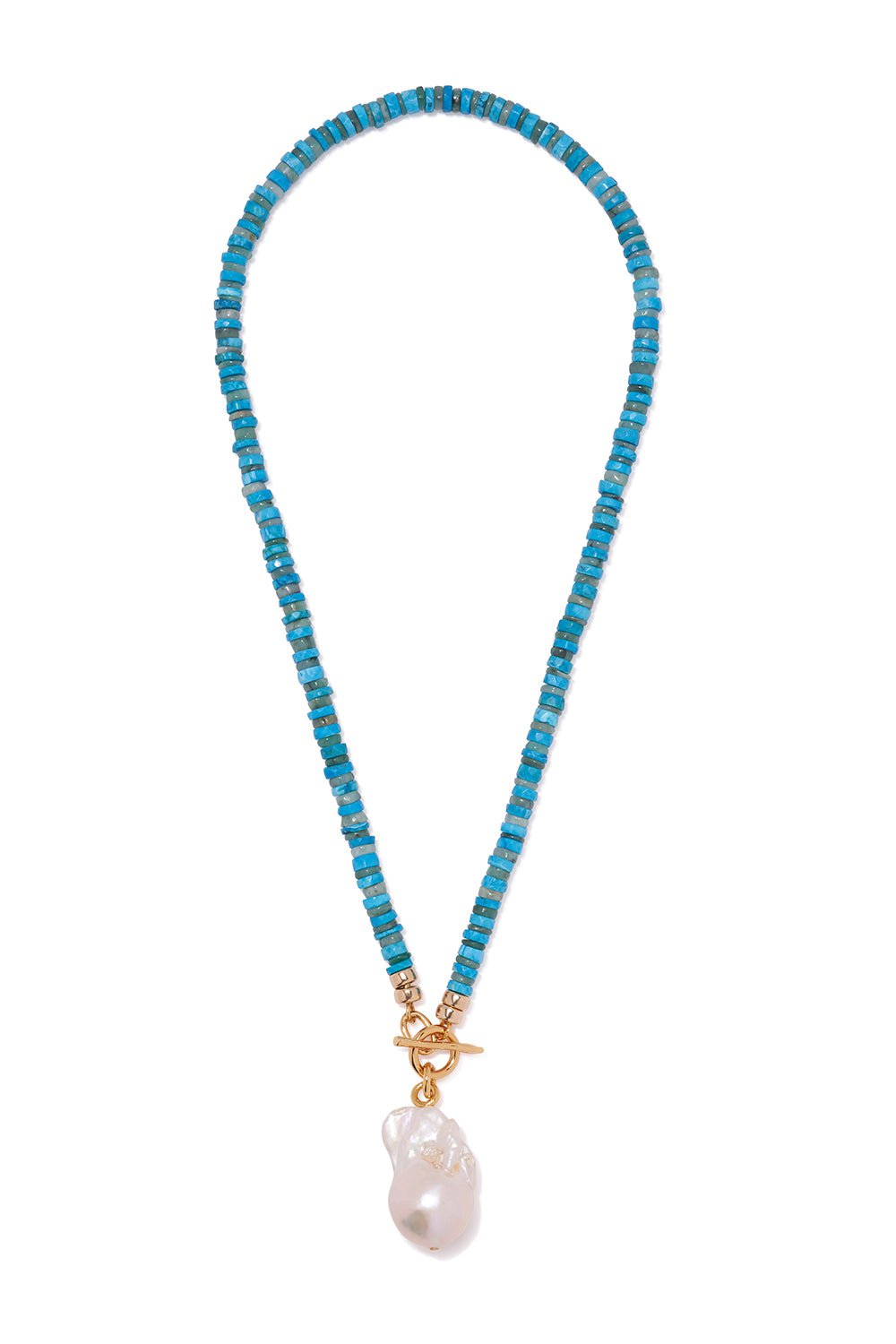 LIZZIE FORTUNATO-Pearl Isle Necklace-BLUE