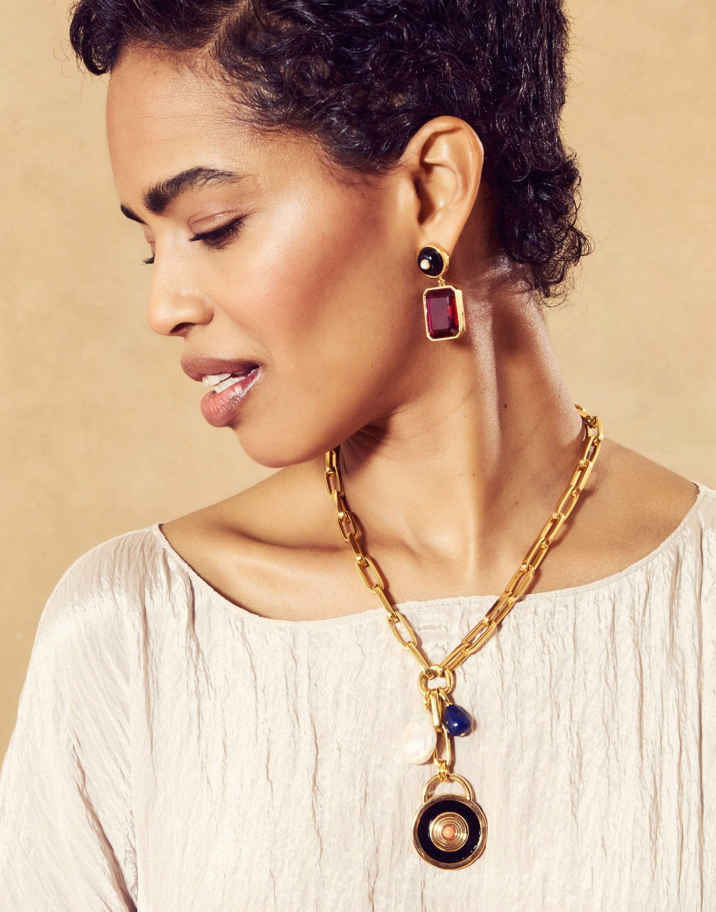 LIZZIE FORTUNATO-Cousteau Necklace-GOLD