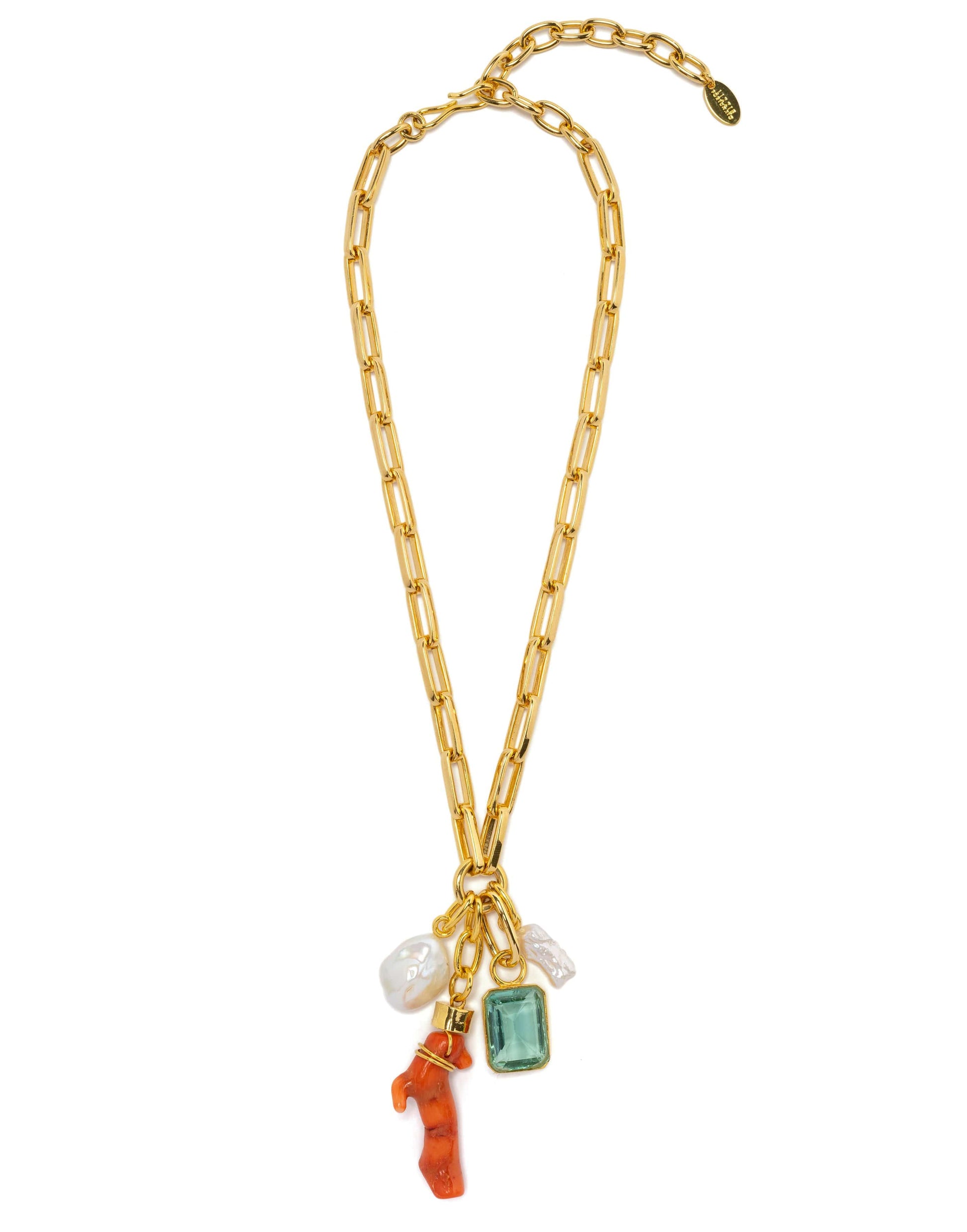 LIZZIE FORTUNATO-Pompeii Necklace-GOLD