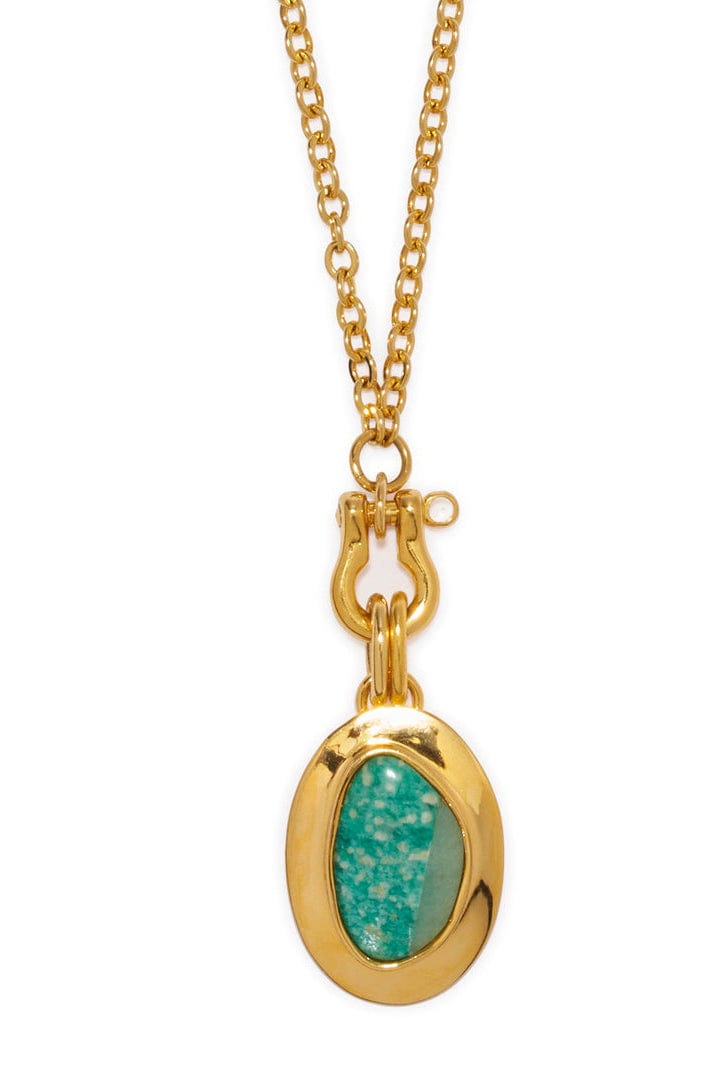 LIZZIE FORTUNATO-Rio Pendant Necklace-GOLD