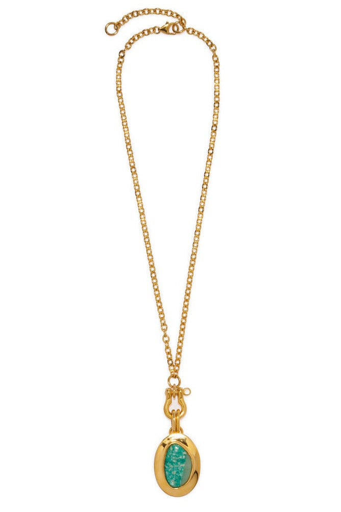 LIZZIE FORTUNATO-Rio Pendant Necklace-GOLD