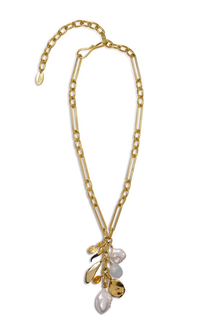 LIZZIE FORTUNATO-Taki Necklace-GOLD