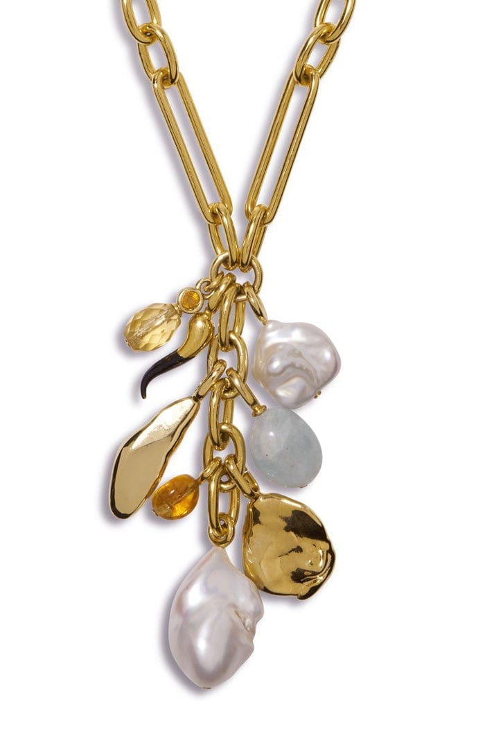 LIZZIE FORTUNATO-Taki Necklace-GOLD