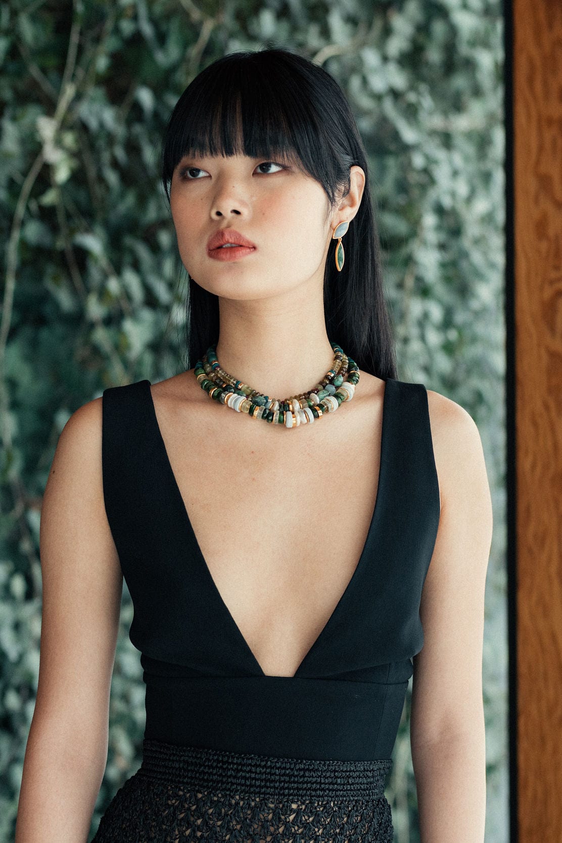 LIZZIE FORTUNATO-Green River Necklace-GREEN