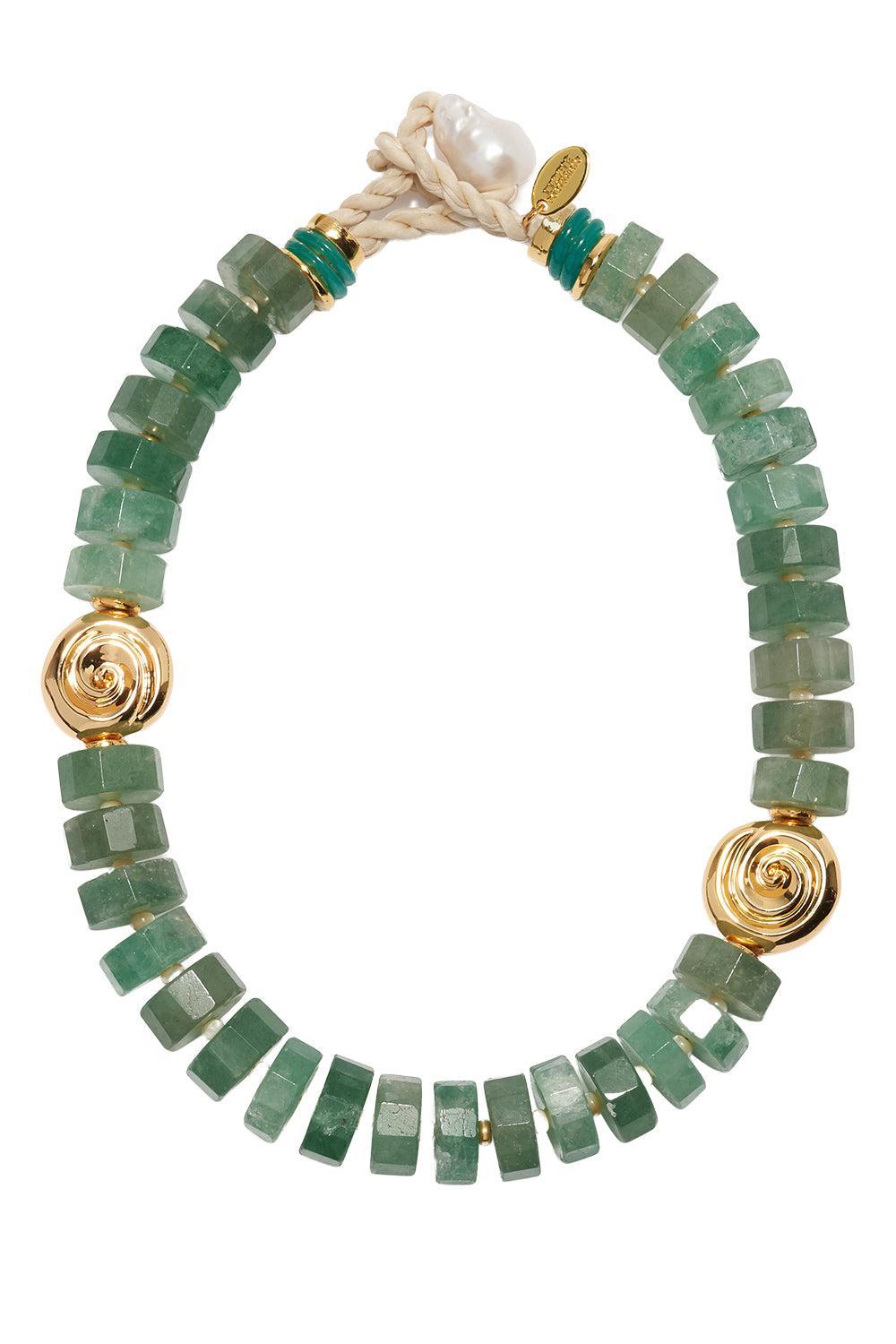 Nautilus Collar Necklace-GREEN-JEWELRYBOUTIQUENECKLACE O-LIZZIE FORTUNATO