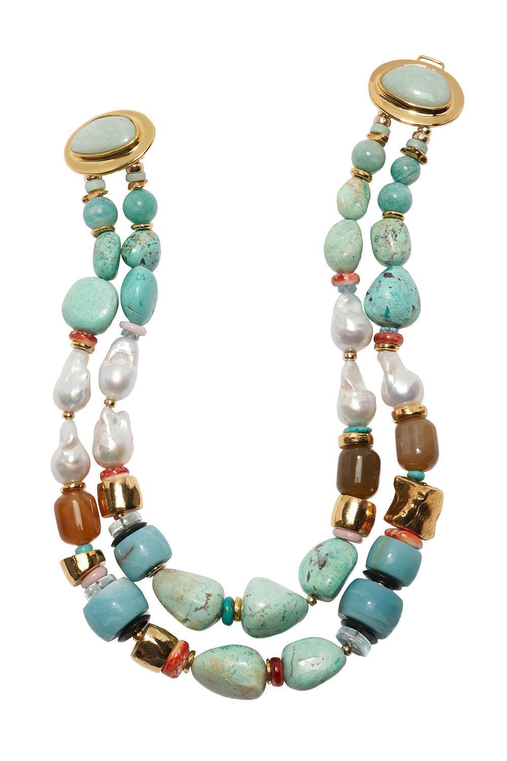 Riviera Ariel Necklace-GREEN-JEWELRYBOUTIQUENECKLACE O-LIZZIE FORTUNATO