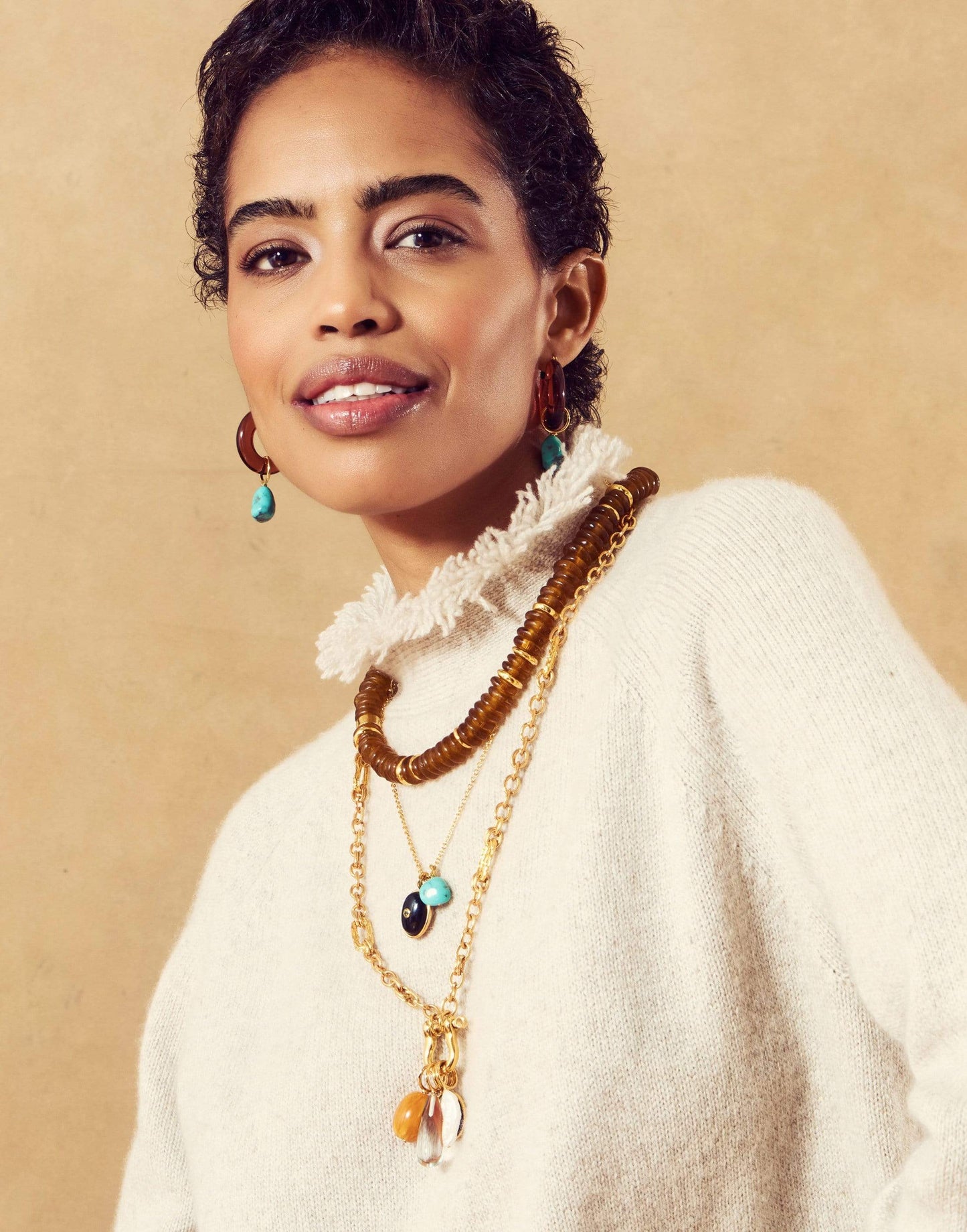 LIZZIE FORTUNATO-Laguna Necklace-HONEY