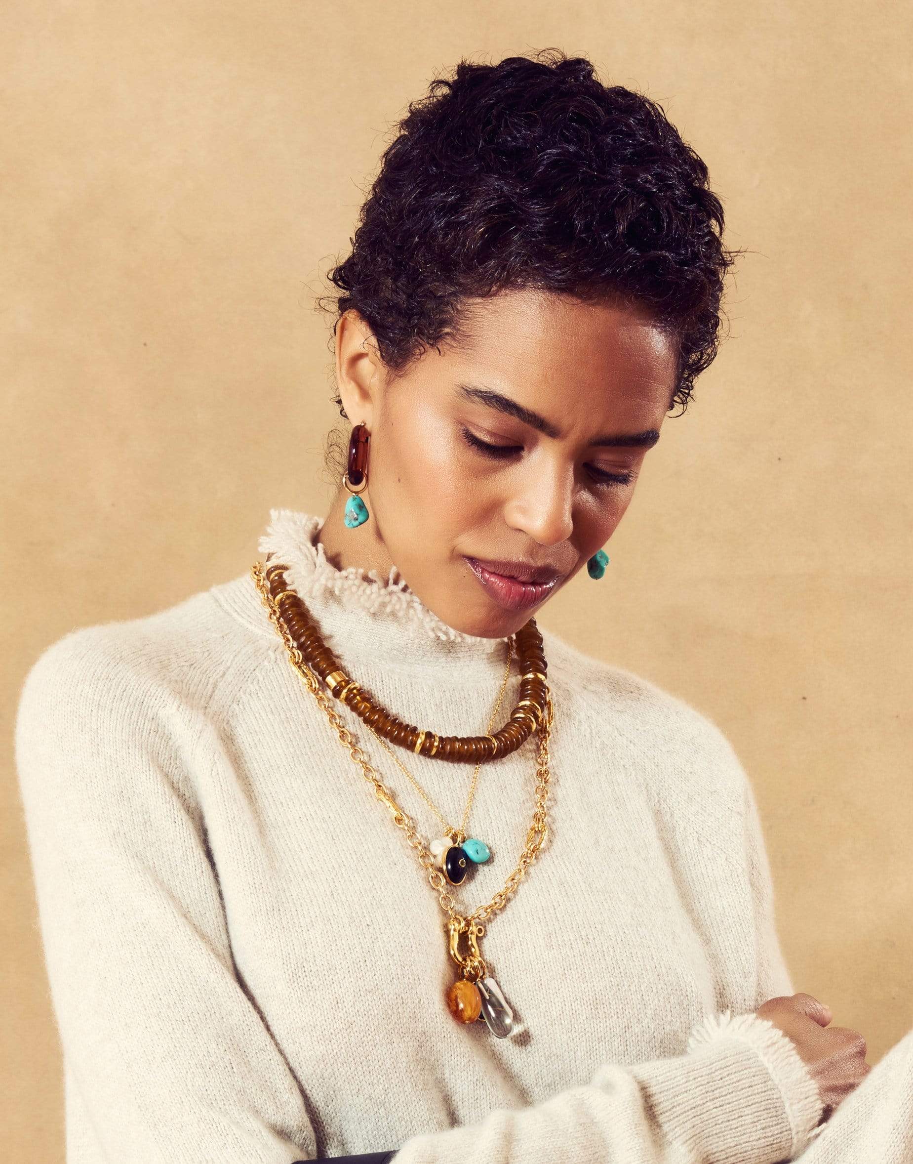 LIZZIE FORTUNATO-Laguna Necklace-HONEY