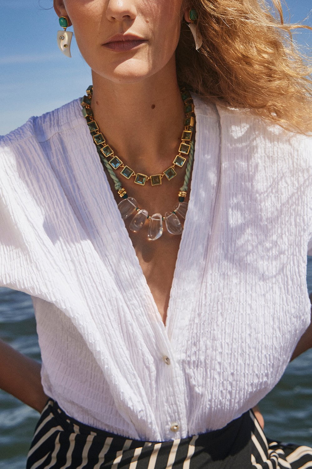 LIZZIE FORTUNATO-Algarve Necklace-MULTI