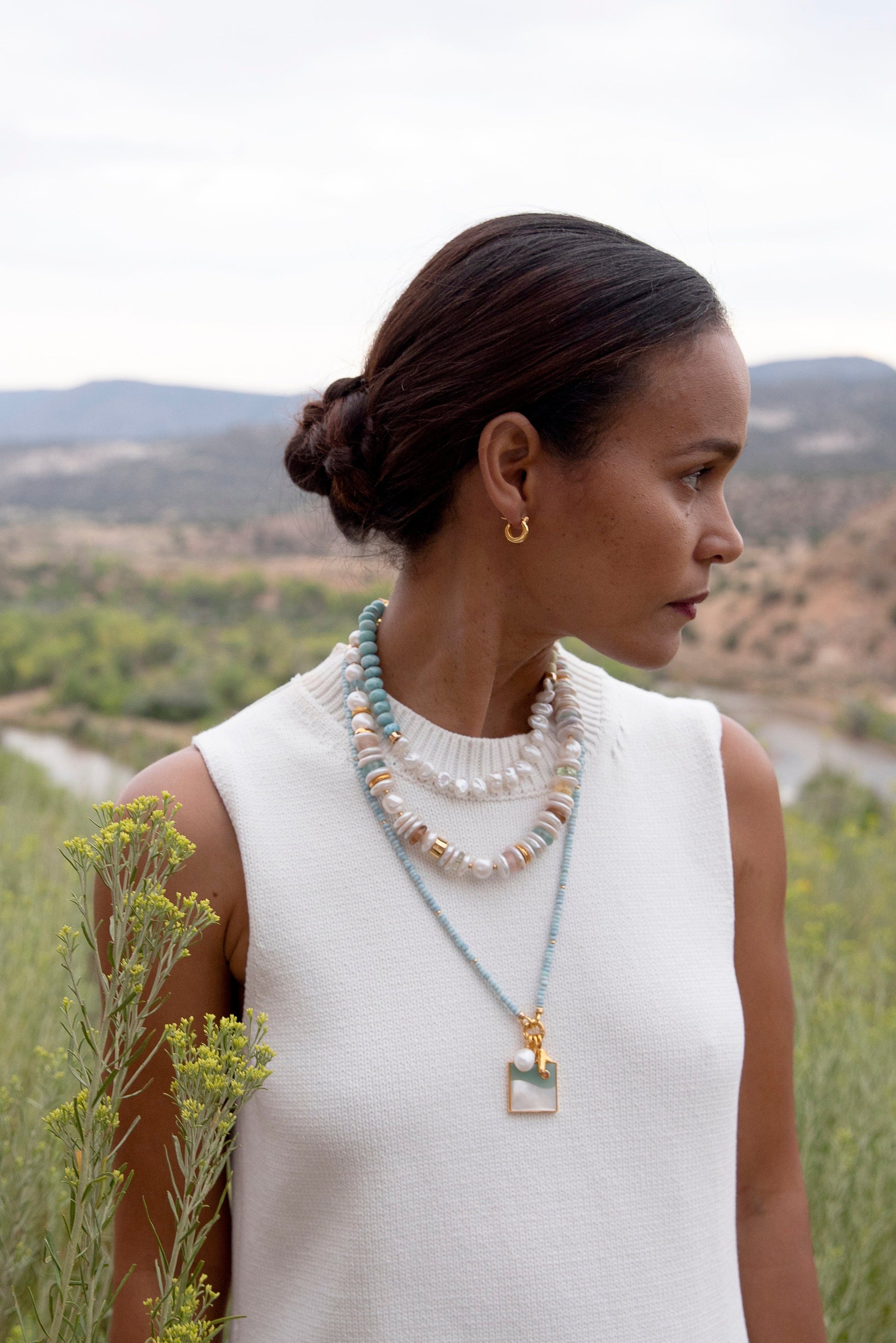 LIZZIE FORTUNATO-Chama Necklace-MULTI
