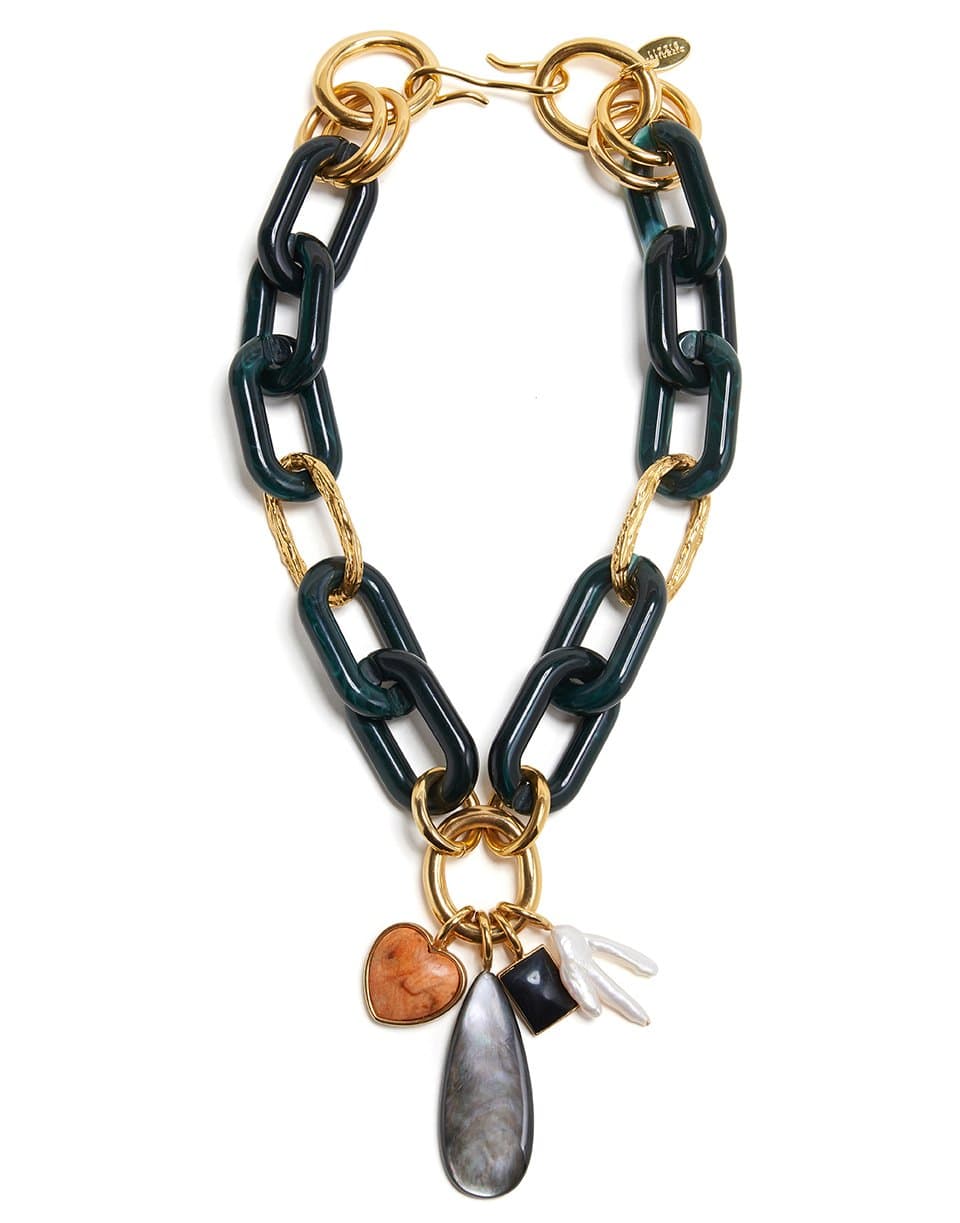 LIZZIE FORTUNATO-Forest Linked Necklace-MULTI