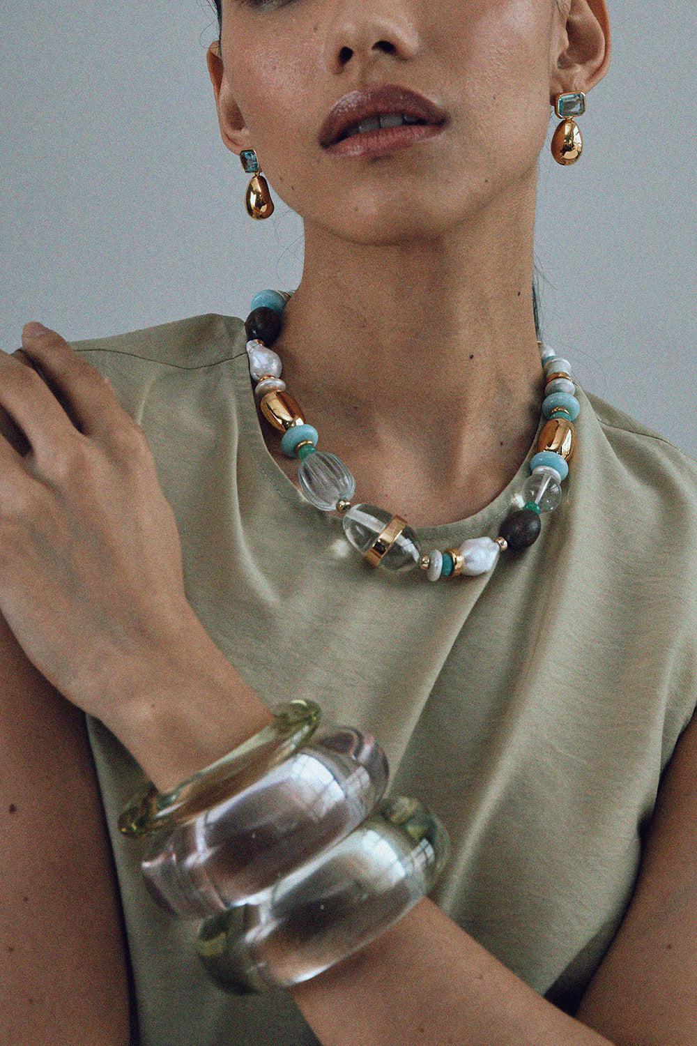 Kona Collar Necklace-MULTI-JEWELRYBOUTIQUENECKLACE O-LIZZIE FORTUNATO