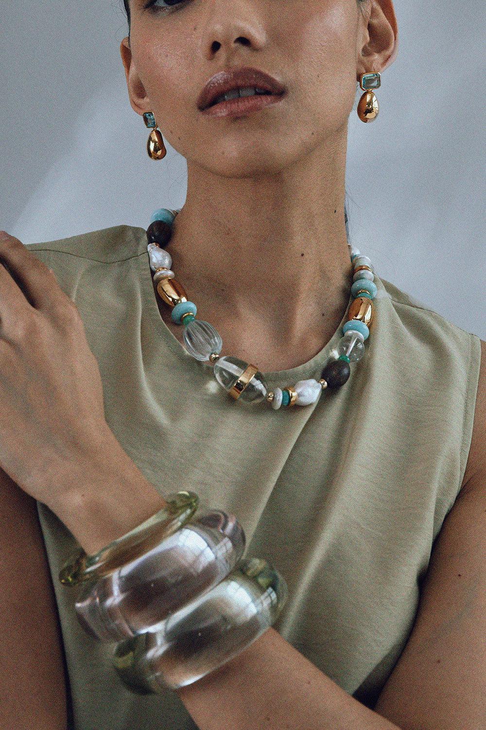 Kona Collar Necklace-MULTI-JEWELRYBOUTIQUENECKLACE O-LIZZIE FORTUNATO