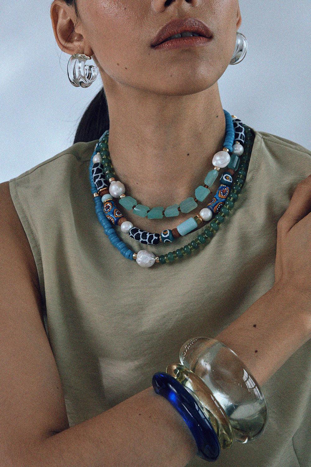 Lime Berry Cabana Necklace-MULTI-JEWELRYBOUTIQUENECKLACE O-LIZZIE FORTUNATO